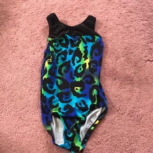 Blue/Green/Yellow Cheetah Print Leotard